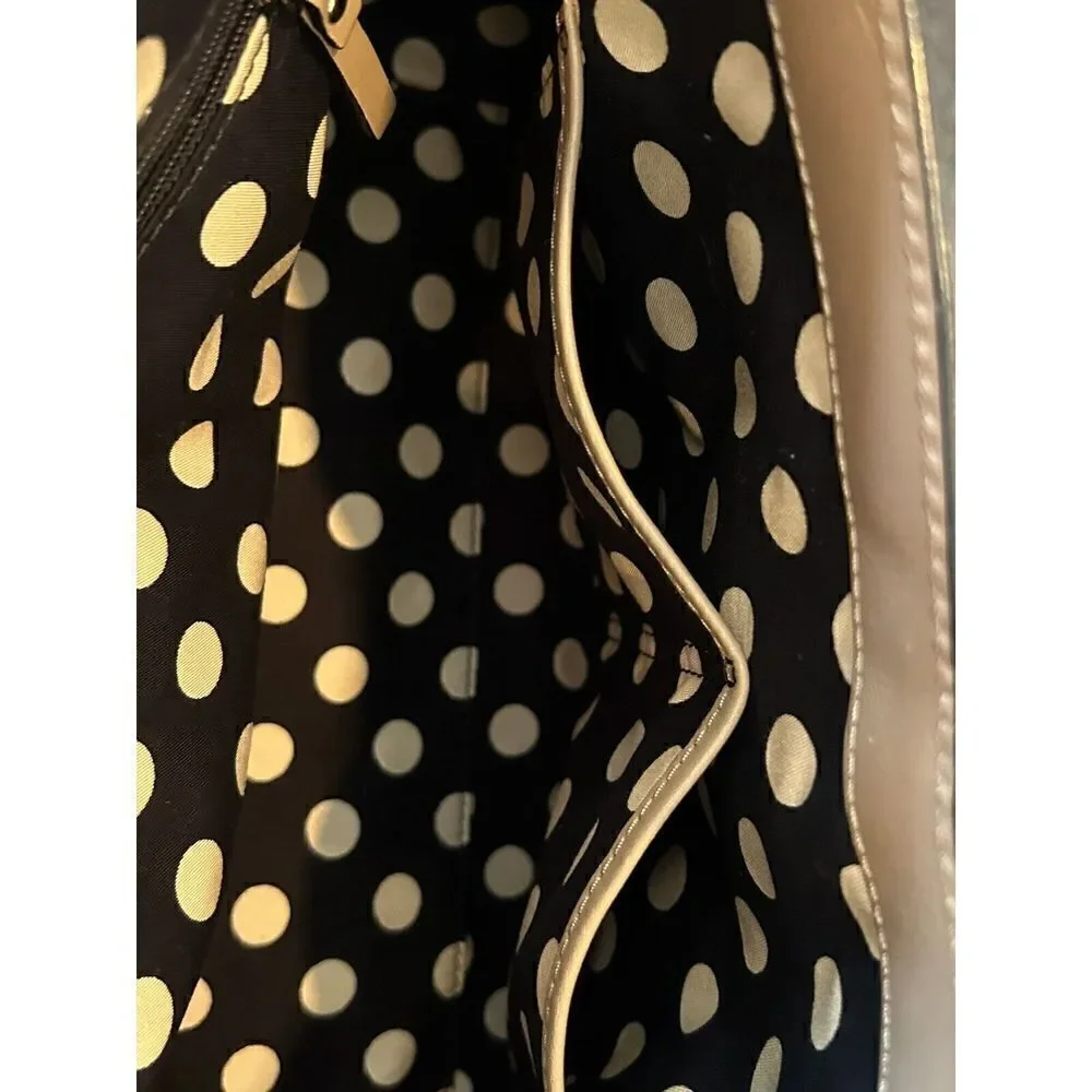 Kate Spade New York PXRU3772 Little Nadine Satchel bag in Dune/Black